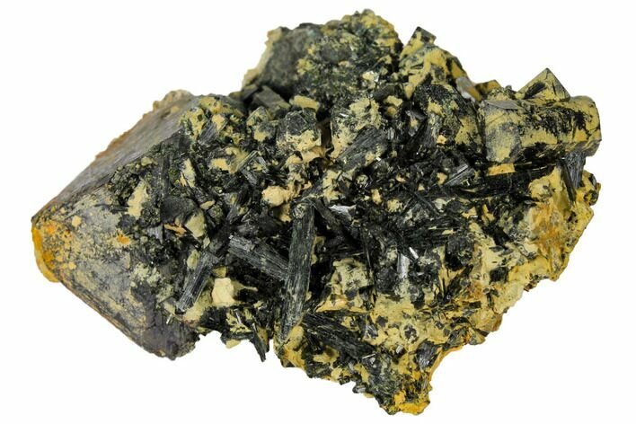 Epidote and Magnetite Crystal Association - Peru #132645